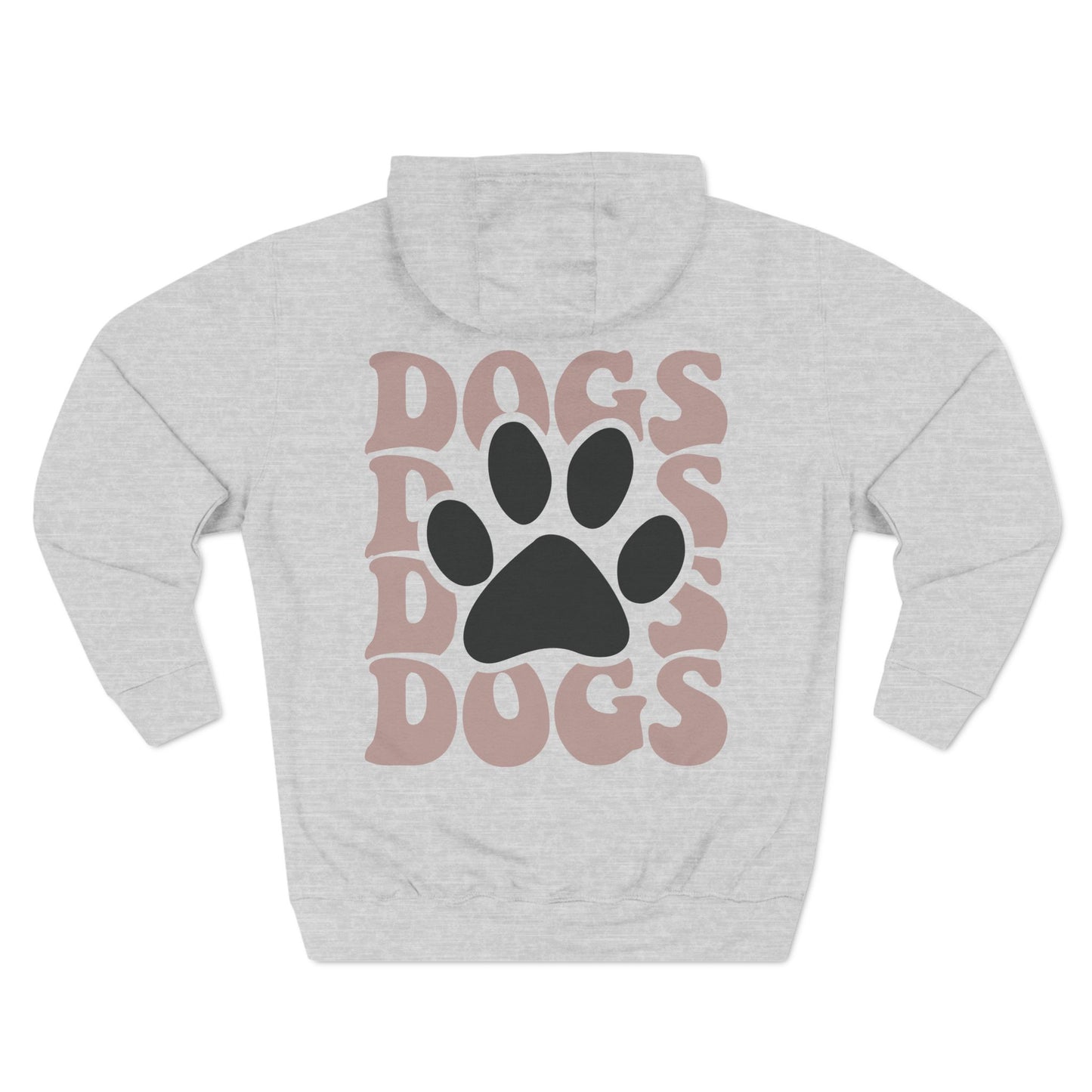 Cool Dog Mom Three-Panel Fleece Hoodie - Perfect Gift for Dog Lovers
