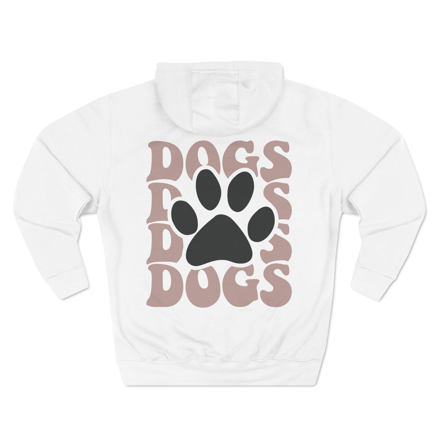 Cool Dog Mom Three-Panel Fleece Hoodie - Perfect Gift for Dog Lovers