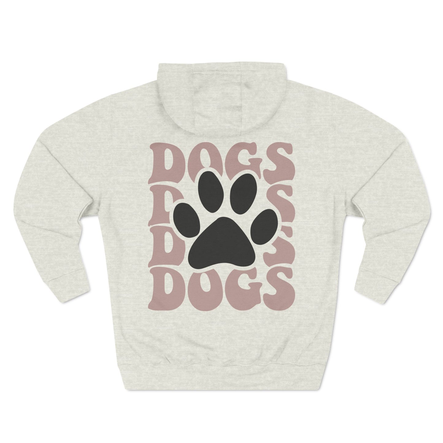 Cool Dog Mom Three-Panel Fleece Hoodie - Perfect Gift for Dog Lovers