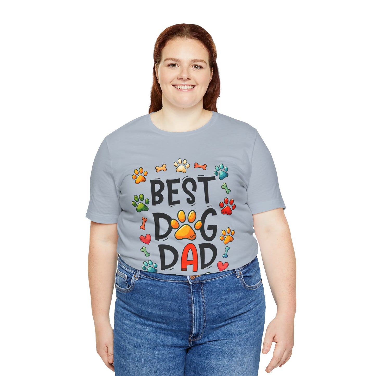 Best Dog Dad Tee - Fun Pet Lover Short Sleeve Shirt