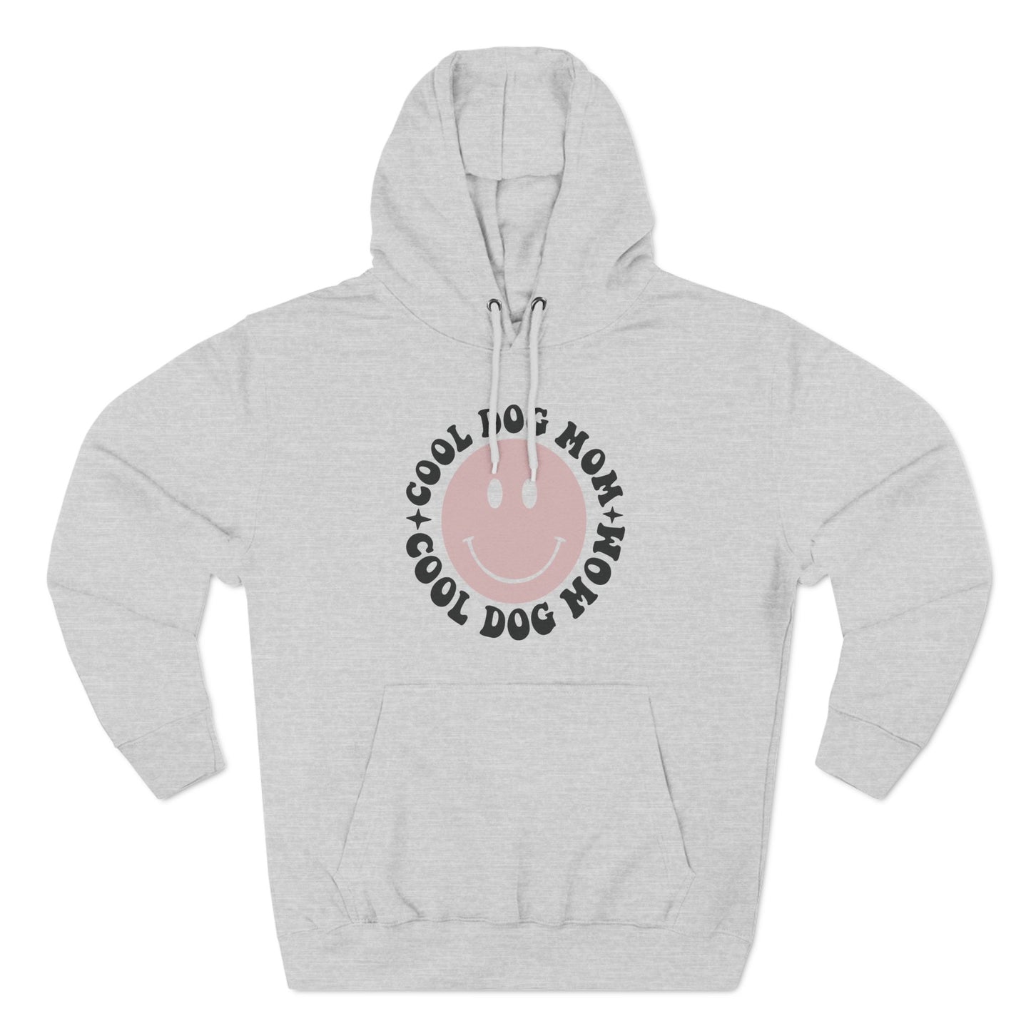 Cool Dog Mom Three-Panel Fleece Hoodie - Perfect Gift for Dog Lovers