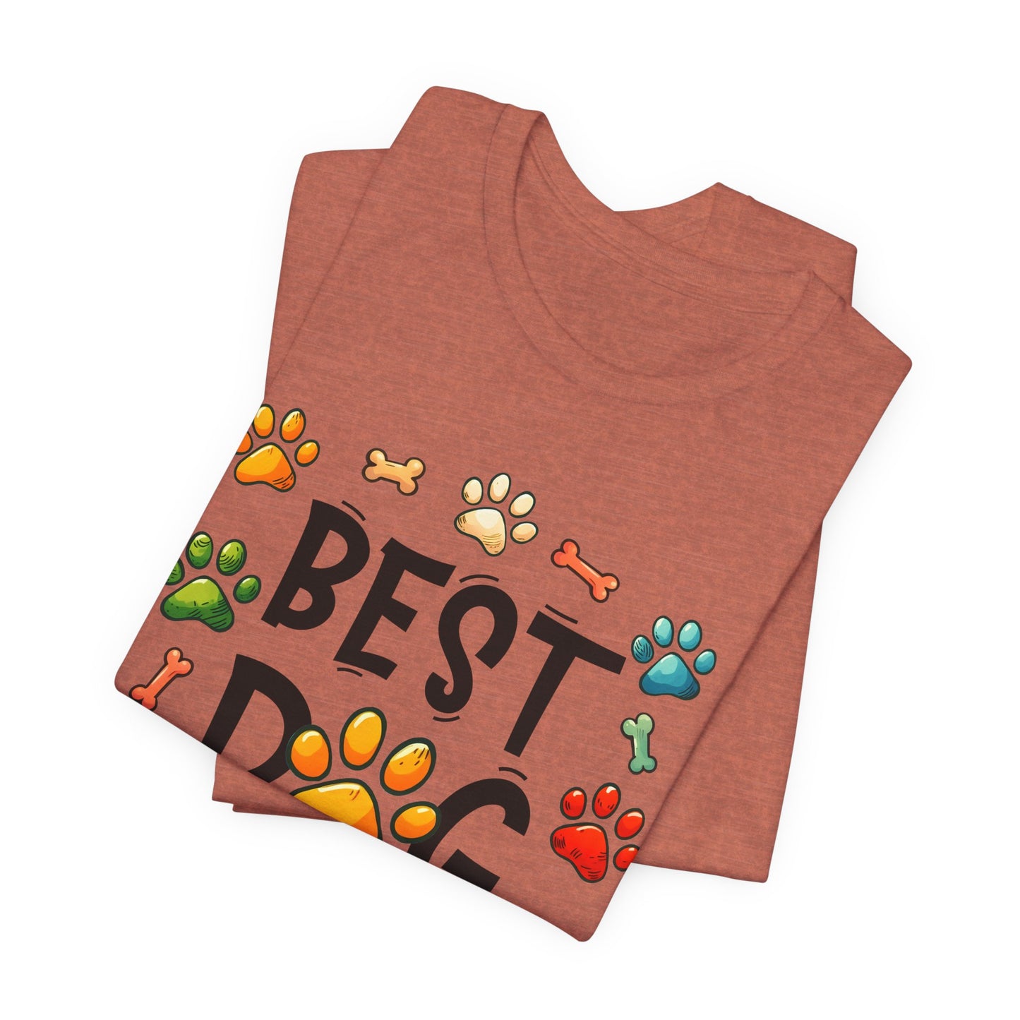 Best Dog Dad Tee - Fun Pet Lover Short Sleeve Shirt