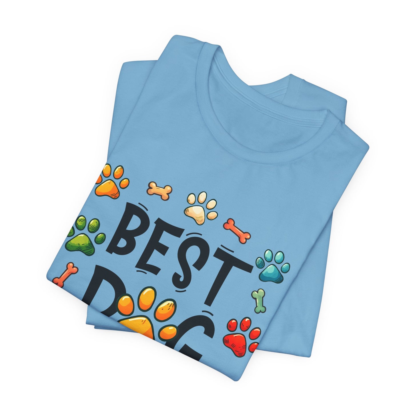 Best Dog Dad Tee - Fun Pet Lover Short Sleeve Shirt
