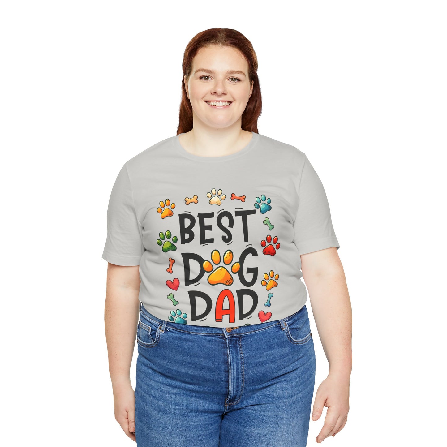 Best Dog Dad Tee - Fun Pet Lover Short Sleeve Shirt