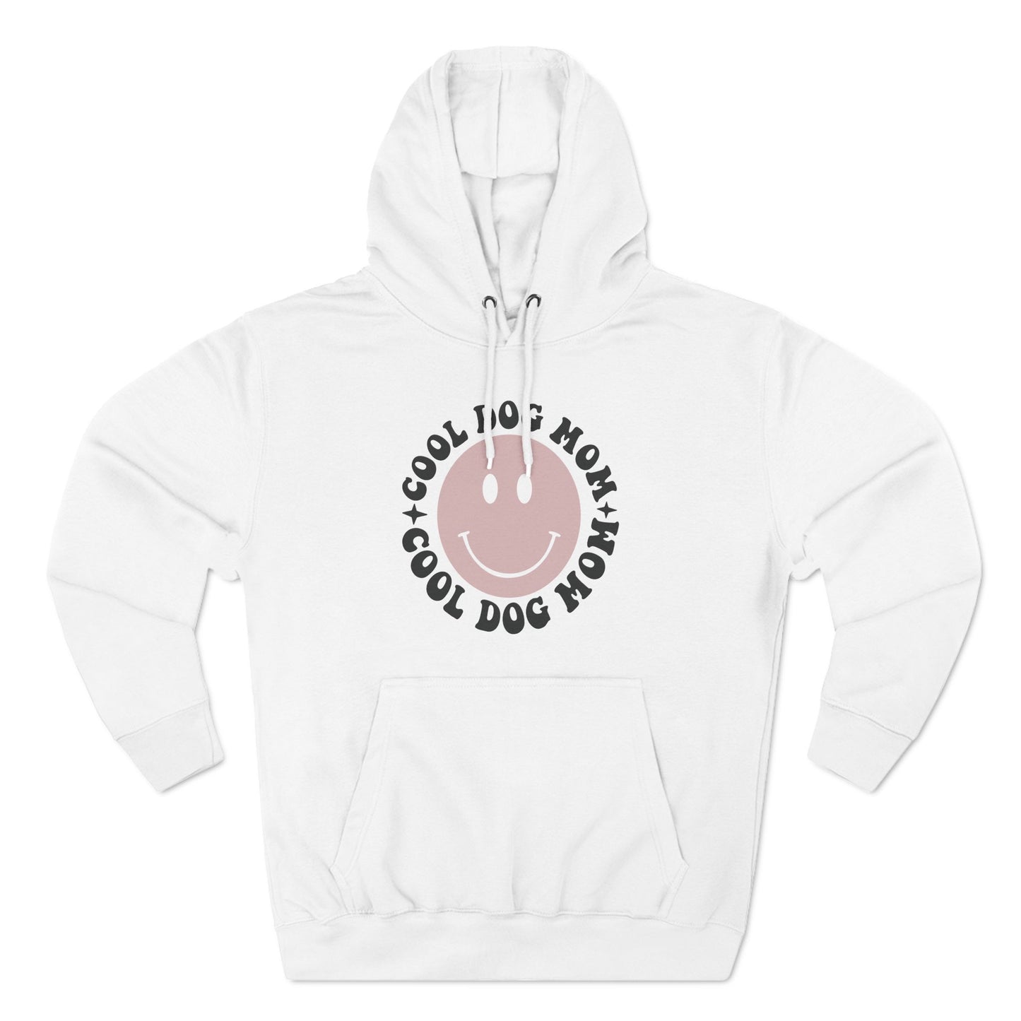 Cool Dog Mom Three-Panel Fleece Hoodie - Perfect Gift for Dog Lovers