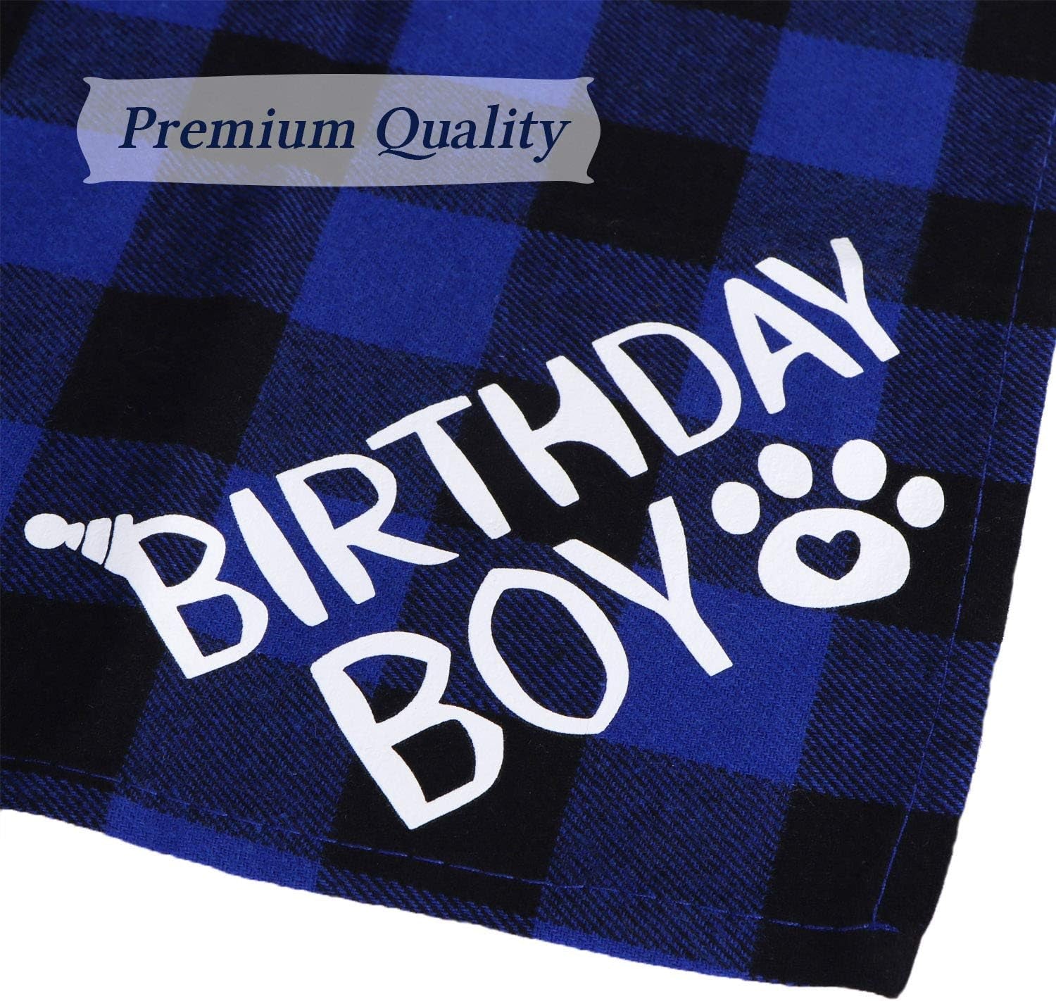 Dog Birthday Party Set, Dog Birthday Bandana Triangle Scarf with Cute Dog Birthday Number Hat Dog Birthday Banner for Dog Birthday Party Supplies