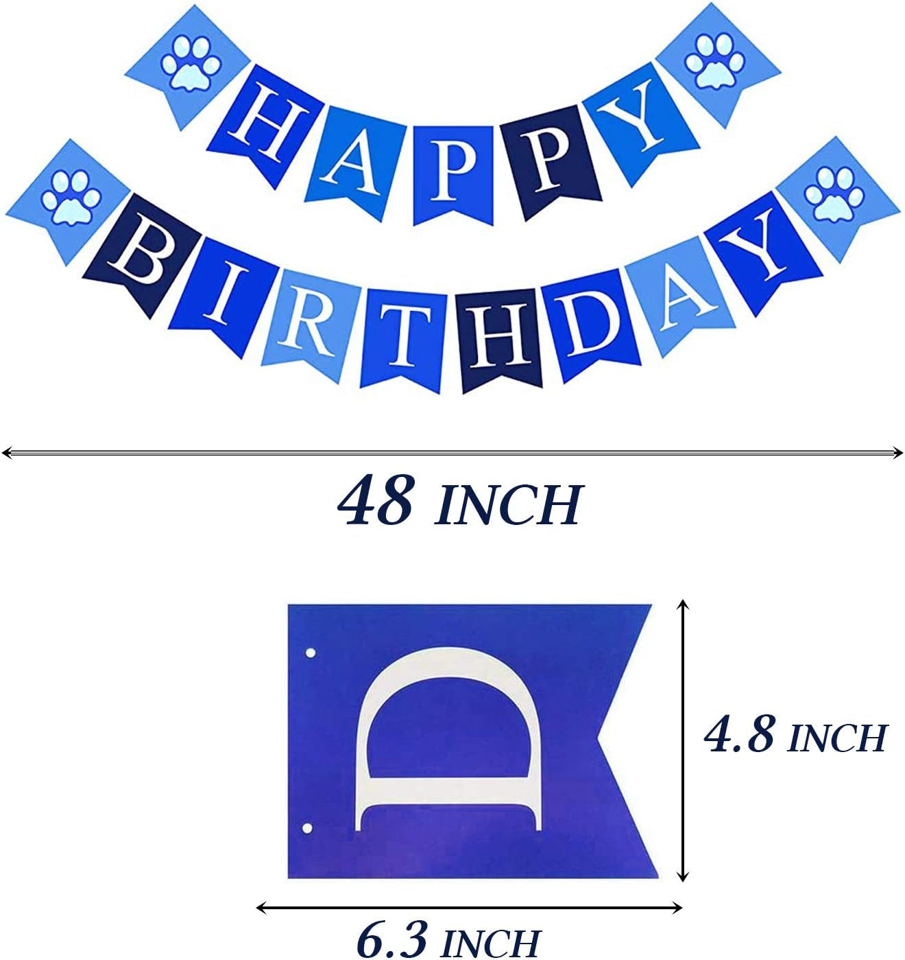 Dog Birthday Party Set, Dog Birthday Bandana Triangle Scarf with Cute Dog Birthday Number Hat Dog Birthday Banner for Dog Birthday Party Supplies